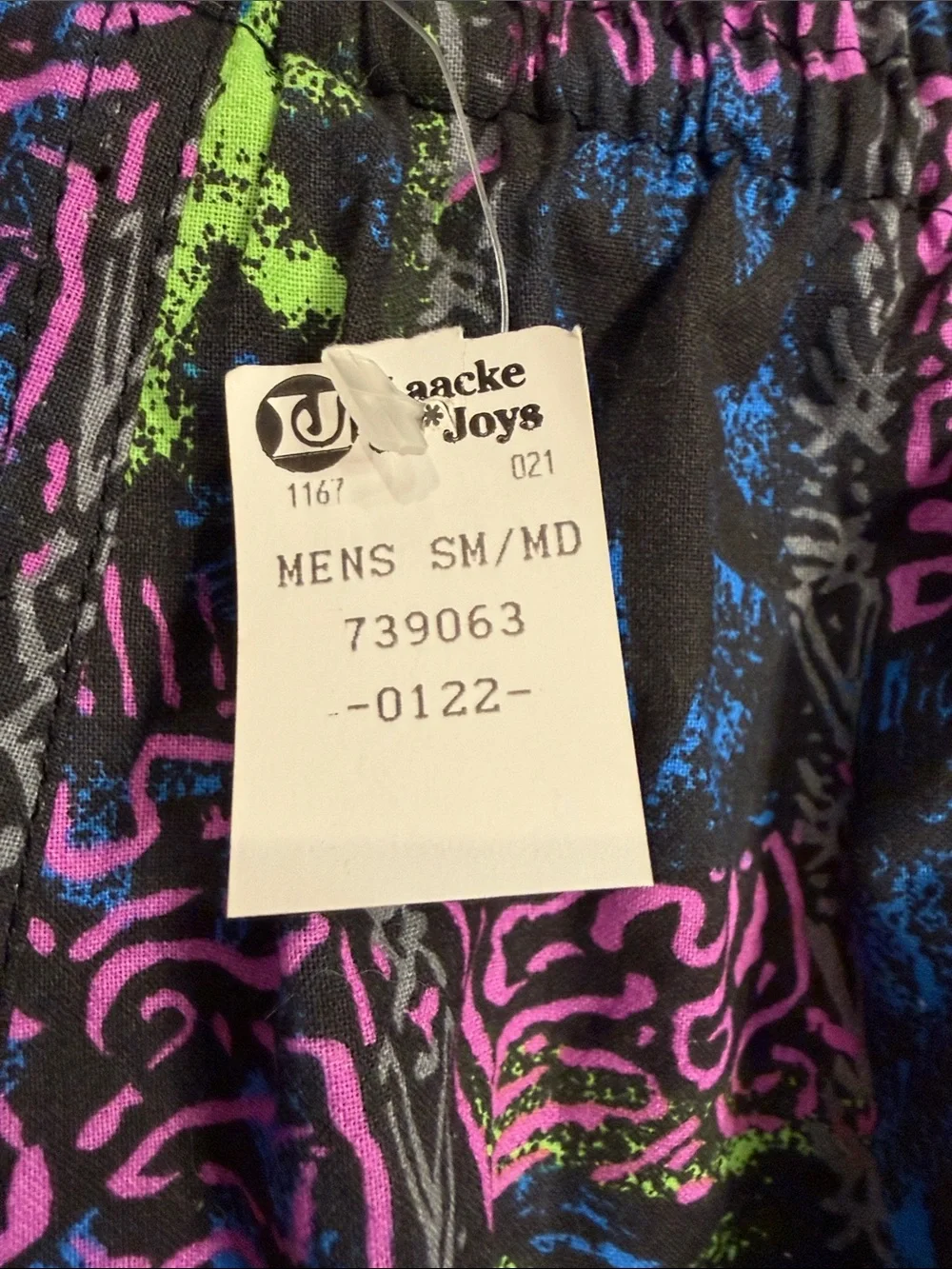 NWT vintage Speedo cotton baggy jogger pants 90’s Y2K multi abstract print S/M